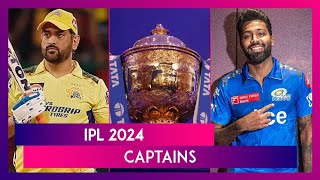 IPL 2024 Meet Captains of All Ten Teams Ahead Of Indian Premier League Season 17 [upl. by Macdougall]