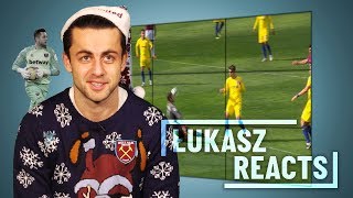 FABIANSKI REACTS TO HIS BEST SAVES [upl. by Zephan]