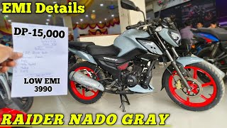 New TVS Raider 125 with iGo Assist 2024 Model Bike Price  💰 Loan Details🔥EMI  Finance Detail [upl. by Teplica]