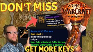 DONT MISS Get 4 Coffer Keys Weekly by Using These Cache Rewards in World of Warcraft War Within [upl. by Nizam]