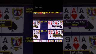 3 Aces  Do I keep kicker casino gambler casinogames videopoker [upl. by Noryd]