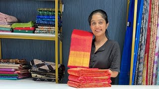 PURE BRIDAL KANCHIPURAM SAREES AND ALSO FIRST YT GIVEAWAY [upl. by Sonia514]