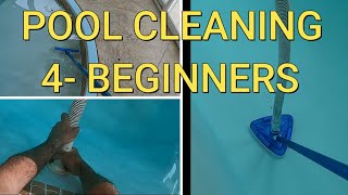 How to Vacuum a Pool Vacuuming your Pool Cleaning your Pool for Beginners Vacuum inground pool [upl. by Leamiba]