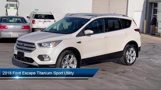 2018 Ford Escape Titanium Sport Utility Warren Niles Cortland Youngstown Austintown [upl. by Barcroft]