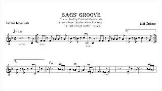 Herbie Mann  Bags Groove piccolo flute transcription [upl. by Elvis]