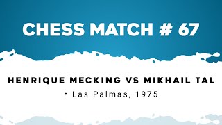 Henrique Mecking vs Mikhail Tal • Las Palmas 1975 [upl. by Goetz]