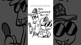 The Sandwich Police 😂 Animation Meme shorts [upl. by Ainevul]