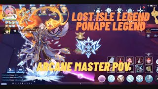 Ragnarok M  Arcane Master AA POV in Lost Isle and Comodo Legend 13F [upl. by Llenrahc889]