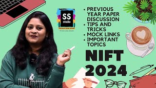 NIFT PREVIOUS YEAR PAPER SOLVED AND TIPS FOR 2024 ENTRANCE EXAM [upl. by Sedecrem168]