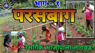 नैसर्गिक परसबाग  भाजीपाला लागवड भाग १ZBNFvegetable Home Graden parasbag bhajipala lagvad [upl. by Niad723]