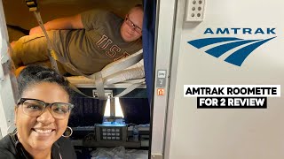 Amtrak Roomette Tour And Review For Two Passengers On Empire Builder [upl. by Crotty615]