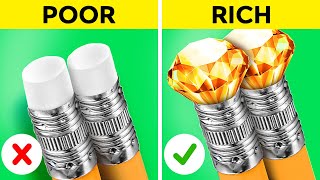 NEW 123 GO Rich vs Poor Art Challenge Who Draws Better Awesome Hacks [upl. by Ahsenroc866]