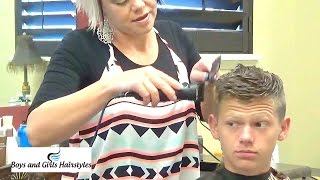 Cool Hairstyles For Boys  How to Cut Boys Short Haircuts [upl. by Notyep92]