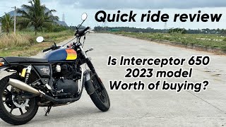 Interceptor 650 2023 model Ownership review  Top speed  Red rooster exhaust  wws [upl. by Caputto]