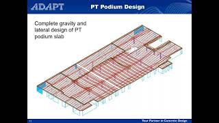 Webinar Efficient and Integrated Design of Podiums in ADAPT Builder [upl. by Judith]