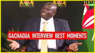 Best Moments of Gachagua interview on Citizen TV [upl. by Halimeda931]