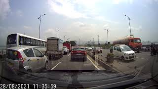 Accident on Vashi bridge [upl. by Loleta565]