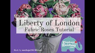 Fabric roses tutorial [upl. by Issor841]