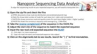 Nanopore sequencing  sample prep and analysis [upl. by Kolivas957]