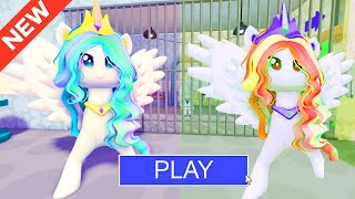 My Little Pony Play Roblox Barry’s Prison roblox scaryobby [upl. by Airebma216]