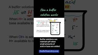 How does a buffer solution work chemistryteacher chemistrytutorial apchemistry generalchemistry [upl. by Nnawtna]