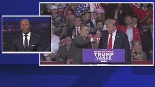 Virginia senate candidate joins Trump onstage at Salem Va rally Harris campaigns in Georgia Nort [upl. by Anton]