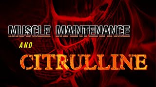 Muscle Maintenance and Citrulline [upl. by Tatiana]