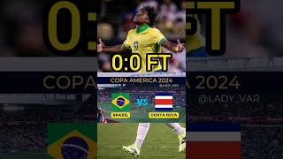 Brazil vs Costa Rica 00 FT COPA AMERICA 2024 Highlights  Vinicius Ronaldinho Endrick Rodrygo [upl. by Lowney]