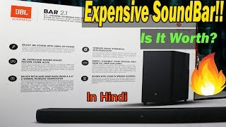 JBL 21 Soundbar with Wireless Subwoofer Unboxing amp Review in Hindi [upl. by Eintruoc]