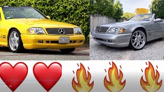 AMG VS BRABUS R129 V12 73L  WHAT IS THE BEST MERCEDES SL IN THE WORLD  r129 sl63amg [upl. by Maleeny]