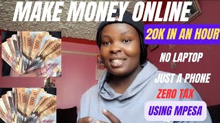 BEST WAYS TO MAKE MONEY ONLINE in KENYA ampPAYS VIA MPESA 20k per hour kenya nairobi [upl. by Atlante]