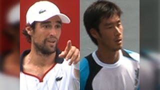 楽天 OPEN 2012 １回戦 ジェレミー・シャルディー VS 杉田祐一 [upl. by Robinson9]