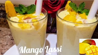 Mango Lassi Recipe  Refreshing Summer Drink  Mango amp Yogurt Smoothie [upl. by Euv]