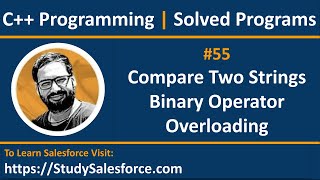 55 C  How to compare two strings by binary operator overloading in C  by Sanjay Gupta [upl. by Eocsor]