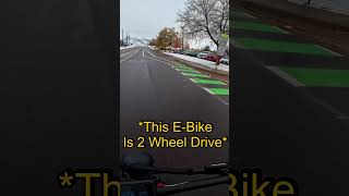 50 MPH EBIKE IN THE SNOW electricbike ebike roadrunnerpro shorts funny snow eletricbike [upl. by Heimer]