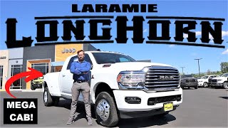 NEW Ram 3500 LongHorn Mega Cab  Dually A Rednecks Wet Dream [upl. by Einobe]