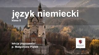 Live lekcja Język niemiecki  klasa 8  egzamin ósmoklasisty [upl. by Assela991]