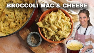 One Pot Broccoli Cheddar Mac amp Cheese  30 Minute Recipe [upl. by Ecirrehs603]