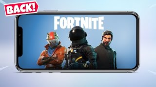 Fortnite is BACK on IOS [upl. by Knowland]