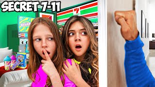 We Built A SECRET 711 and HID IT From OUR DAD  Ft Nastya [upl. by Aneert287]