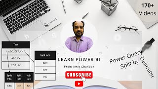 Power BI Tutorial Series for Beginners Part 83 Power Query Split Column  Split Column By Delimiter [upl. by Yssor]
