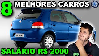 8 CARROS para quem GANHA ATÉ 2000 REAIS por mês  ANÁLISE EM NÚMEROS [upl. by Jeramie225]