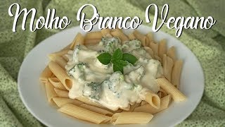 MACARRÃO AO MOLHO BRANCO VEGANO ao molho bechamel com brócolis [upl. by Partridge]