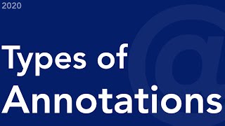 Java Annotations  Types of Annotations [upl. by Latsirhc]