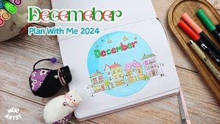 Bullet Journal December 2024 Setup Plan With Me [upl. by Foulk]