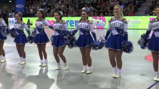 2016 0413 Cheerleader des VfL Gummersbach Bielsteiner Raketen  Schwalbe Arena [upl. by Erodaeht139]