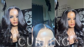 curling amp layering using T3  how to make your wig flat  Christina M [upl. by Sweet]