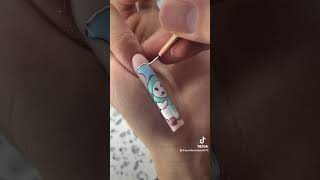 Cute winter nails design ❄️🐻☃️ nails nailart naildesign nailtutorial clarkston [upl. by Oirad]