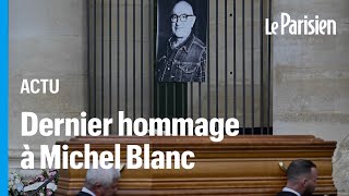 Obsèques de Michel Blanc  les fans et les membres du Splendid lui ont rendu hommage [upl. by Cerys]