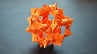 Origami Ragetta Kusudama [upl. by Eilatam625]